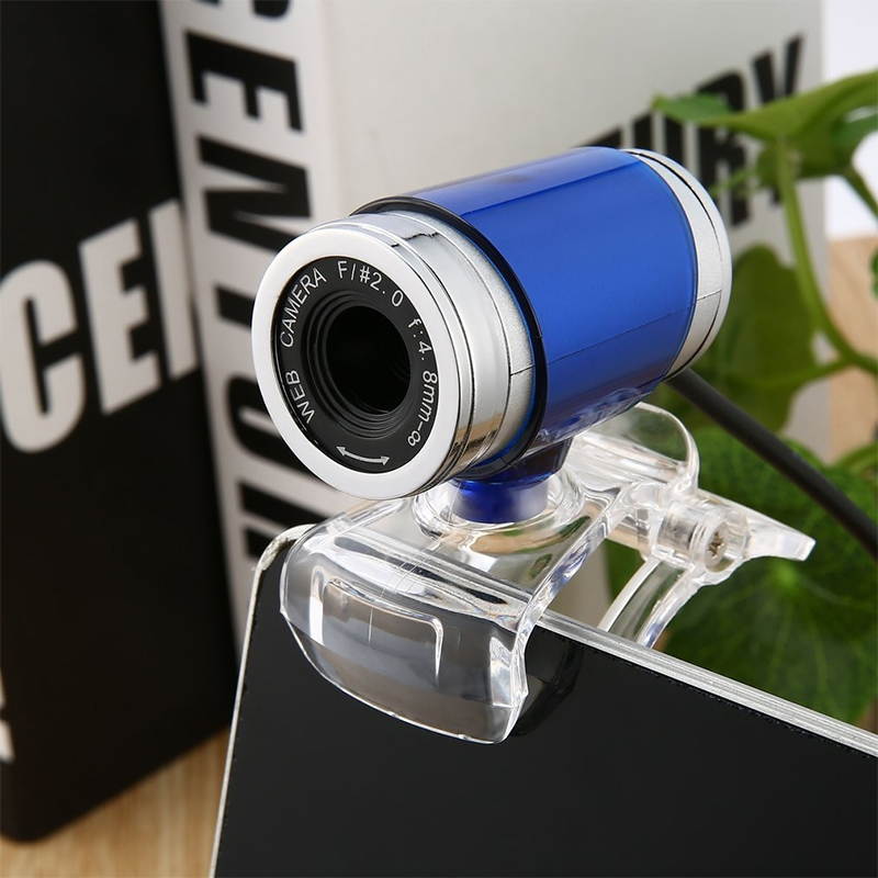 A860 HD Computer USB WebCam with Microphone (Blue)