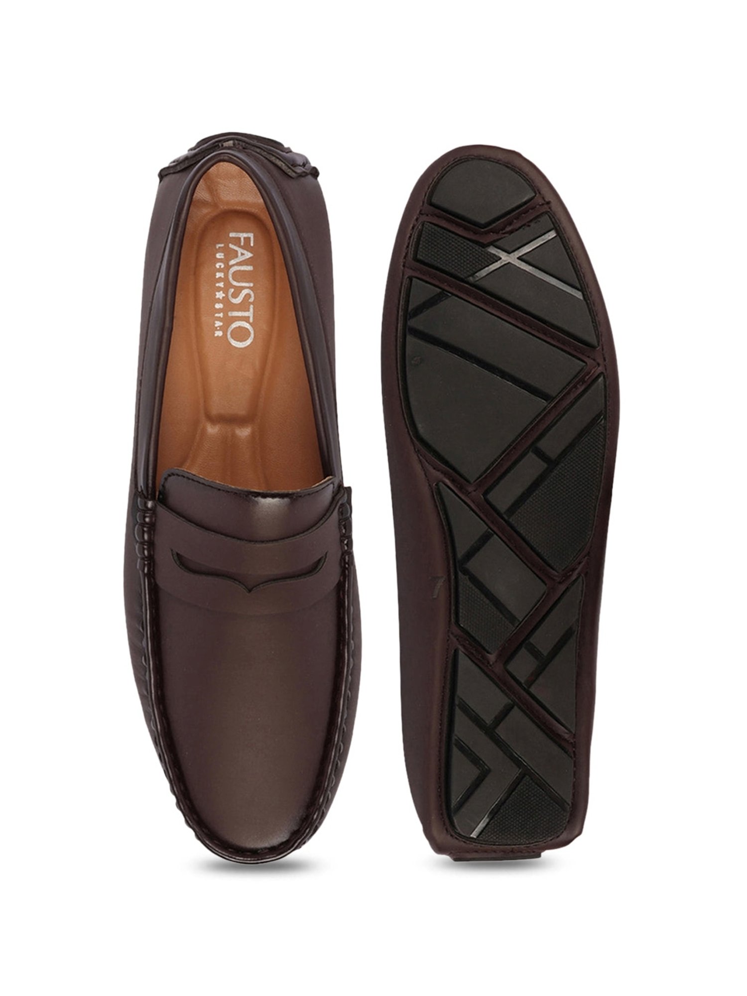 Fausto Men's Brown Casual Loafers