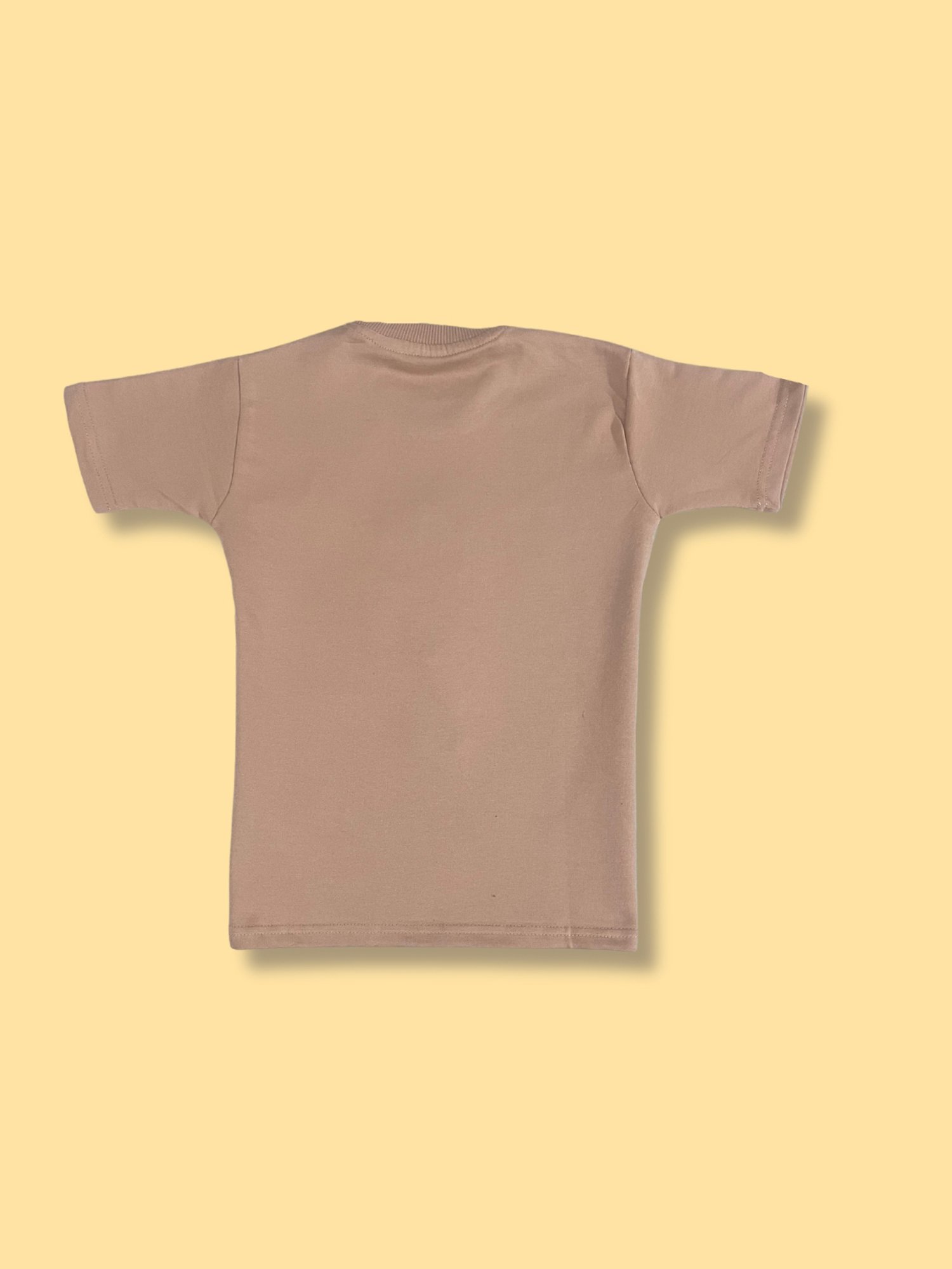Tippy Top Kids Beige Self Design T-Shirt