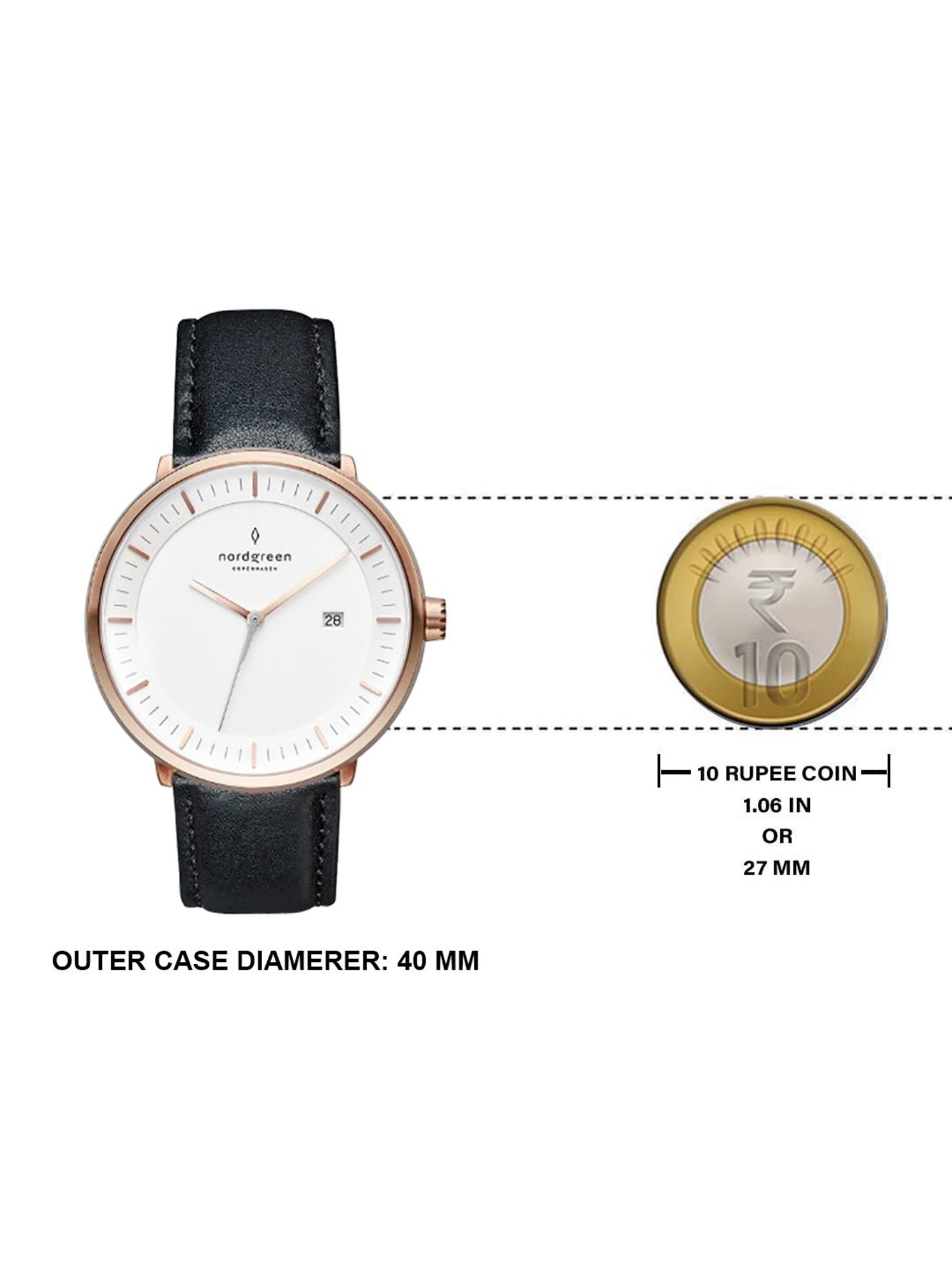 NORDGREEN PH40RGLEBLXX Philosopher Analog Watch For Men