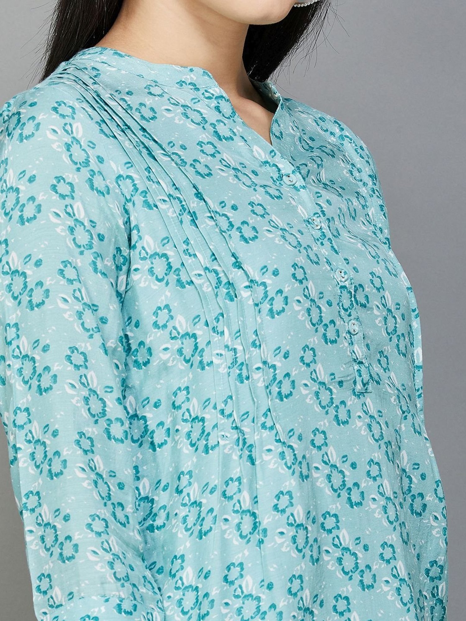 Melange by Lifestyle Blue Printed Tunic