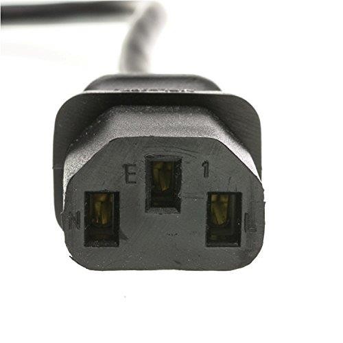 C&E 4 Pack Computer/Monitor Power Extension Cord C13 to C14 18 AWG Black 3' Power Cable (CNE658896)