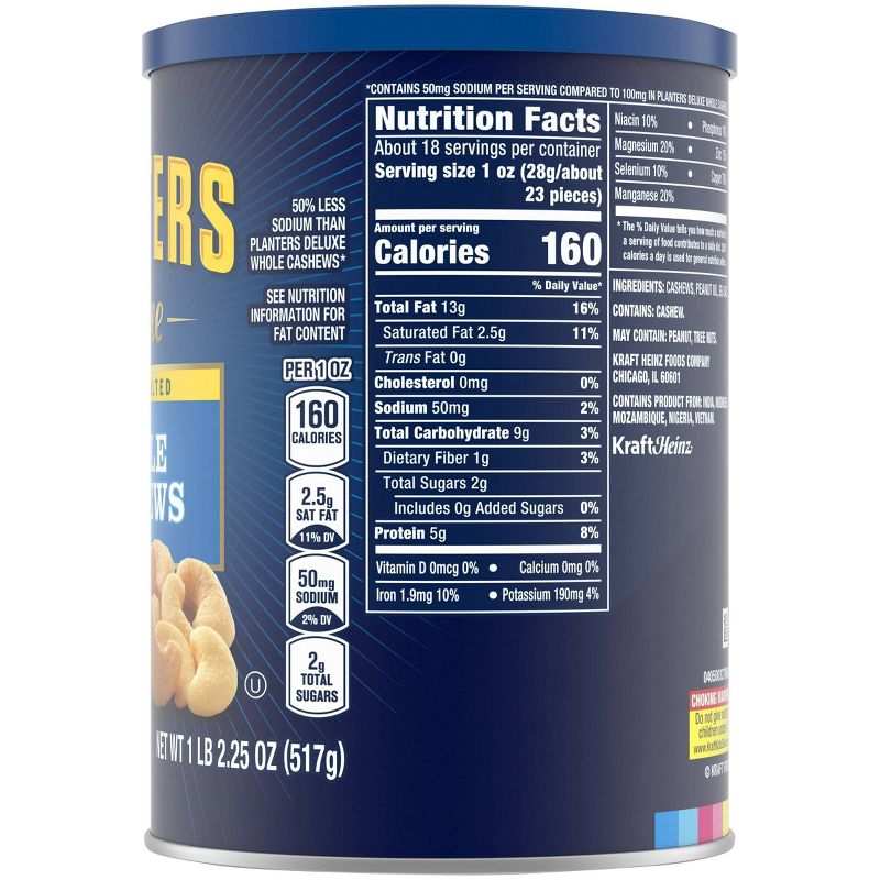 Planters Deluxe Whole Cashews - Lightly Salted 18.25oz