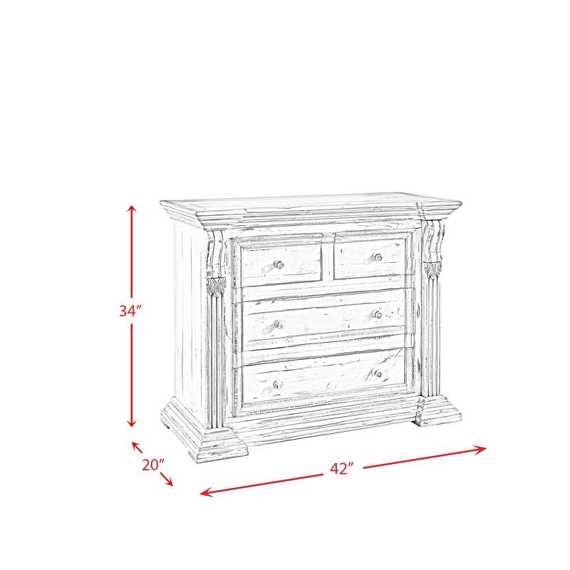 Reba Accent Chest Antique White - Picket House Furnishings