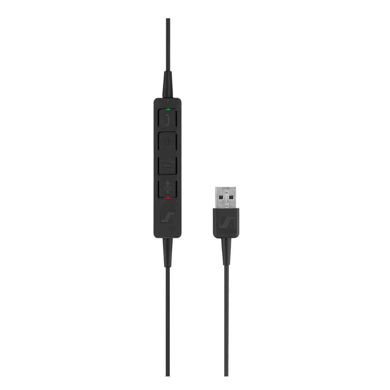 Sennheiser SC 130 USB (508314) - Single-Sided (Monaural) Headset for Business Professionals | with HD Stereo Sound, Noise Canceling Microphone, & USB Connector (Black)