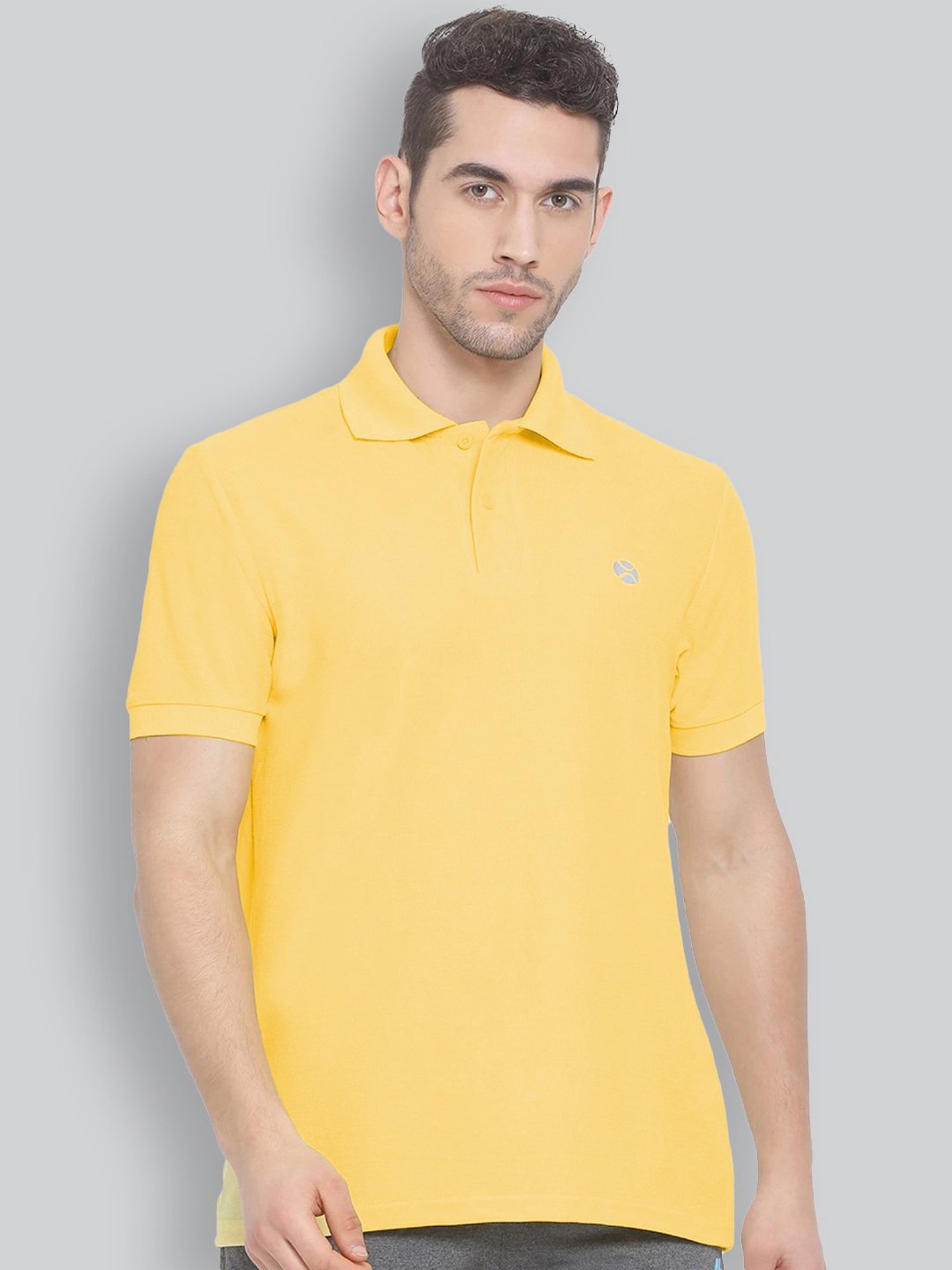 Lux Nitro Yellow Regular Fit Polo T-Shirt