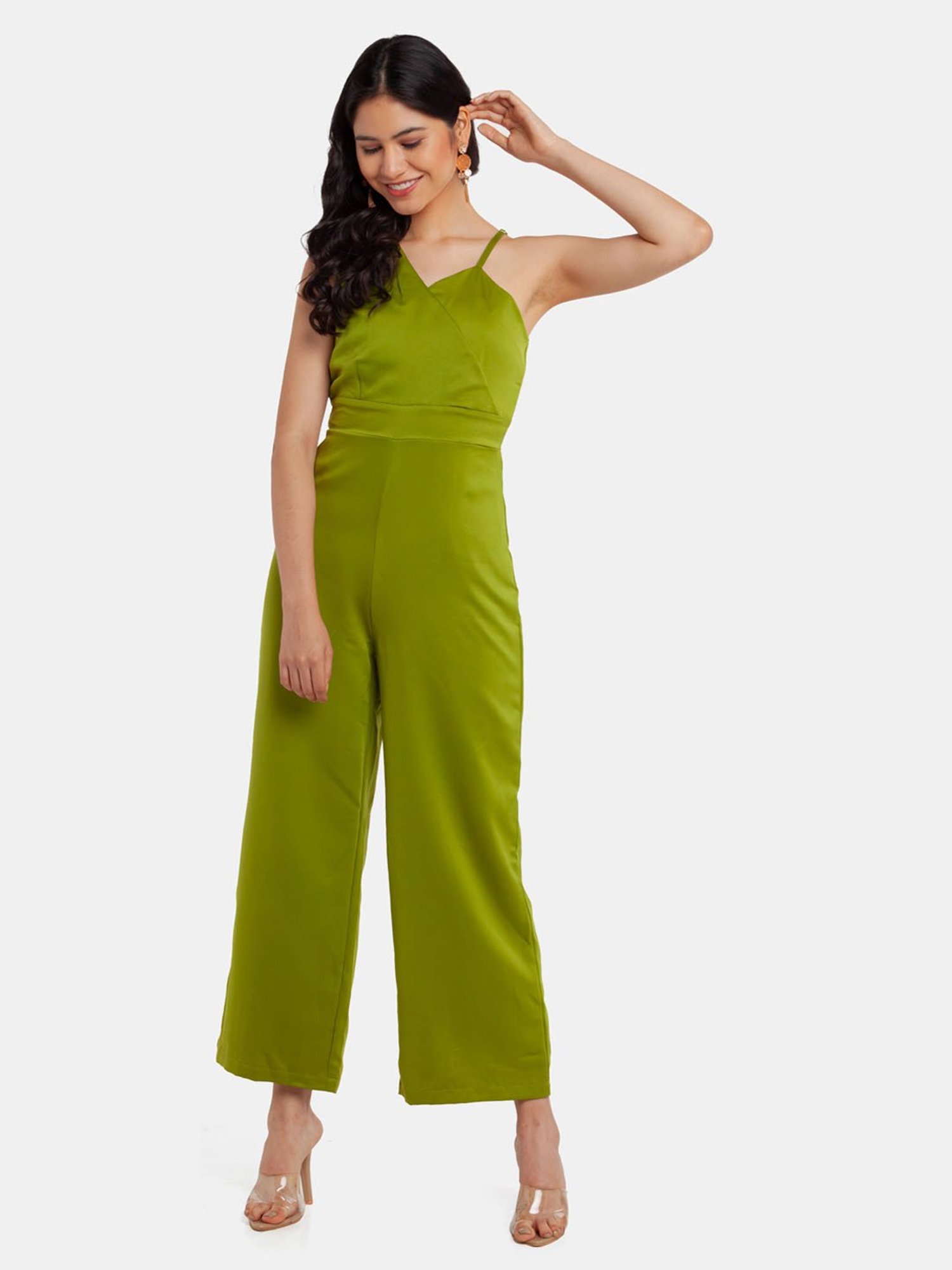 Zink London Green Full Length Jumpsuit