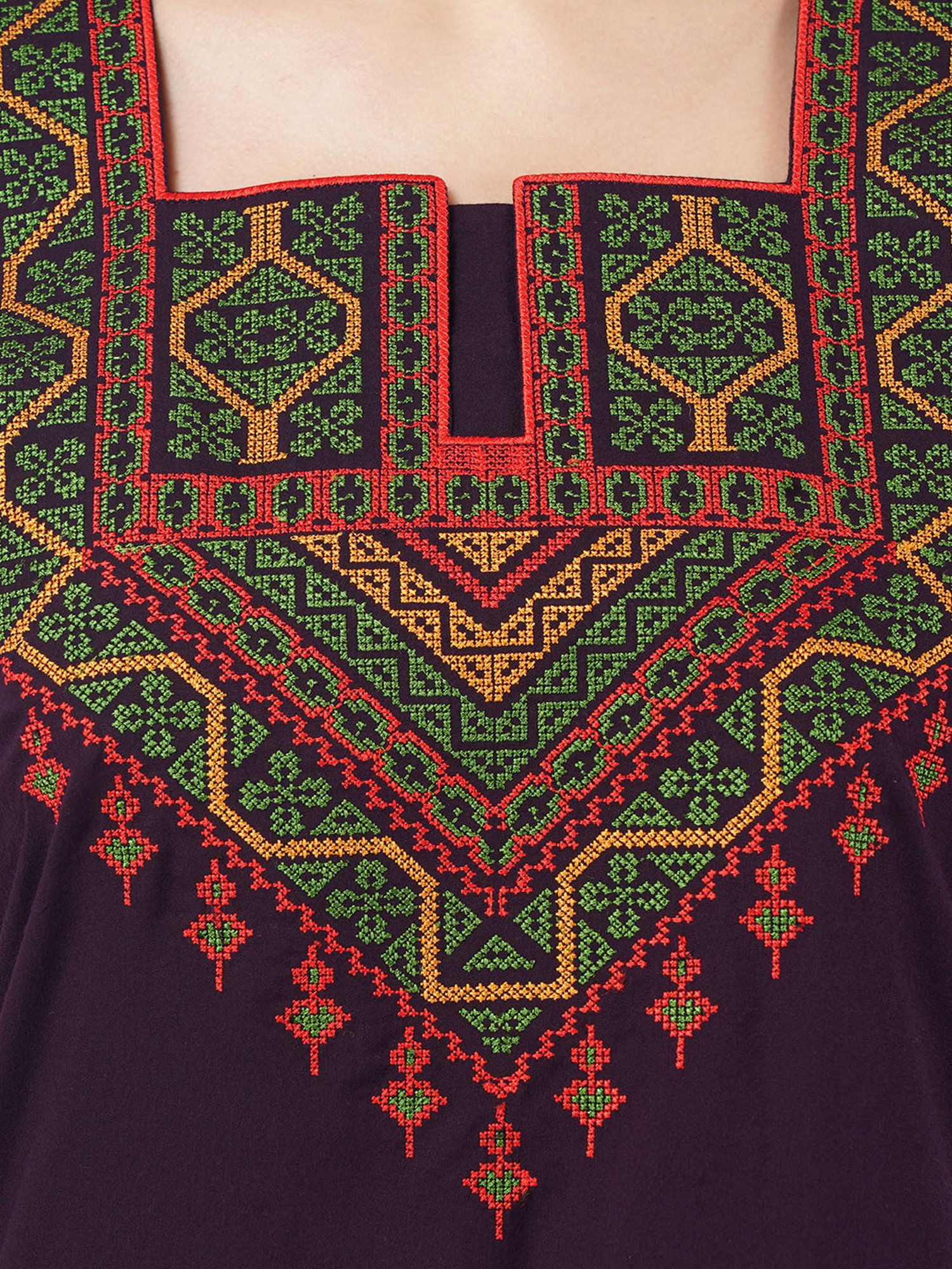 KOI SLEEPWEAR Purple Embroidered Nighty