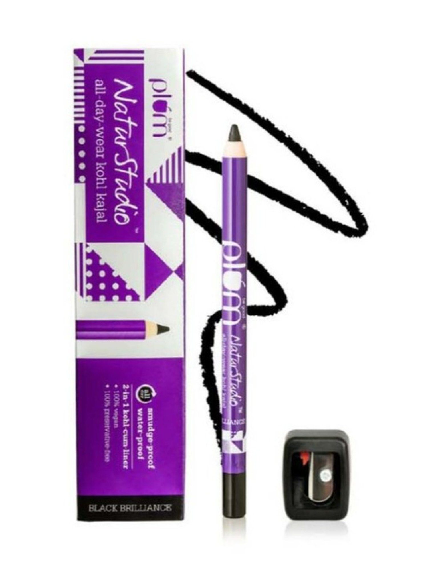 Matt Look Single Stroke Super Glide Eyeliner Kohl Kajal Bottle Green - 1.3 gm