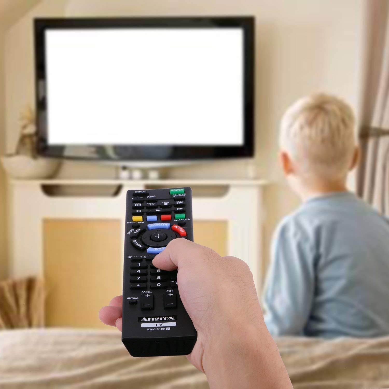 Angrox RM-YD103 RM-YD102 Universal TV Remote Control Replacement Bravia Sony TV Remote HDTV LCD LED 3D Smart Television