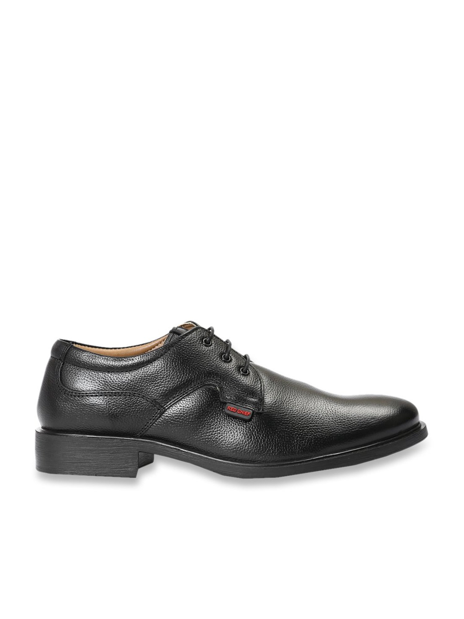 Red Chief Men's Black Derby Shoes