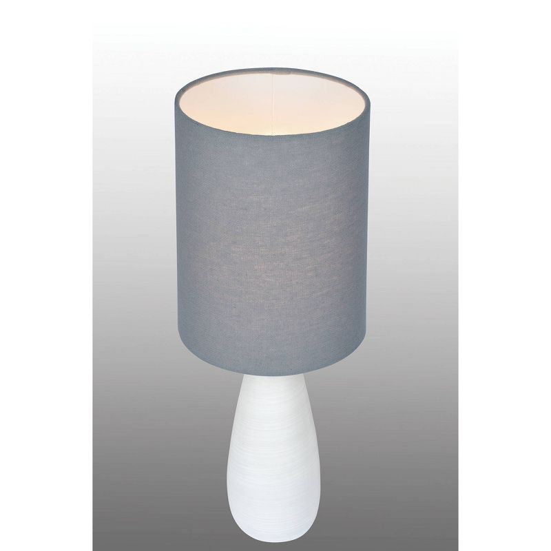 Quatro Table Lamp Brushed White  - Lite Source