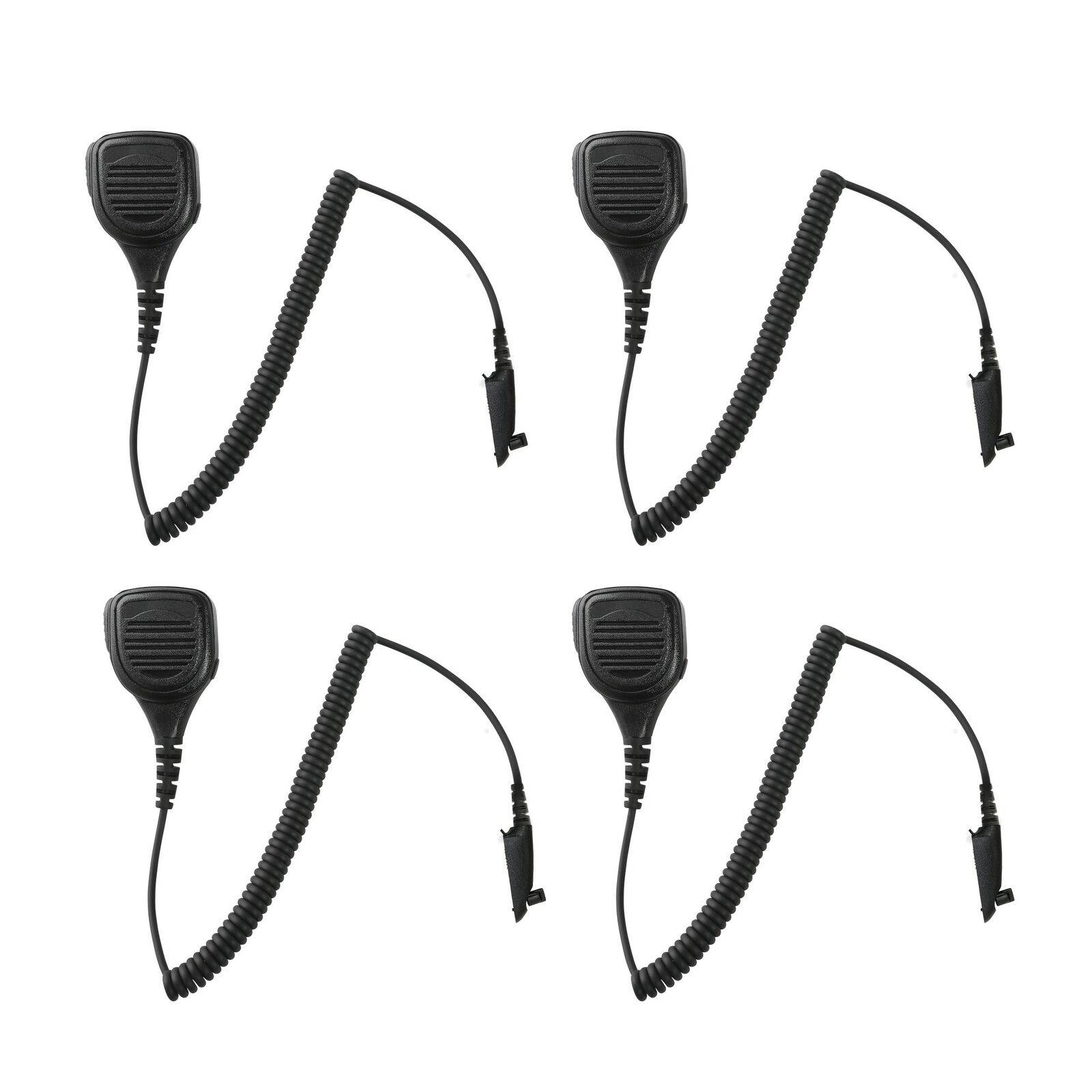 4 Set Waterproof Speaker Mic for HYT TC-980 RCA BR950 Motorola Two Way Radio