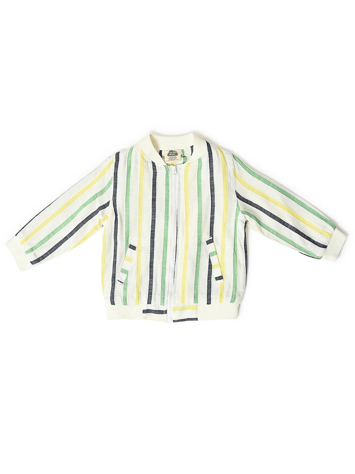 MiArcus Kids Cream Striped Jacket