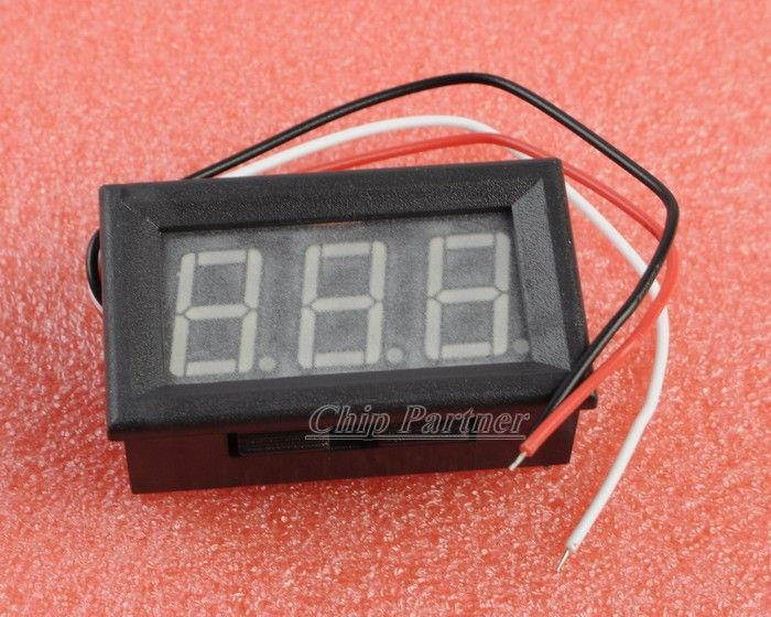 Blue LED Panel Meter Digital Voltmeter DC 0-200V with box
