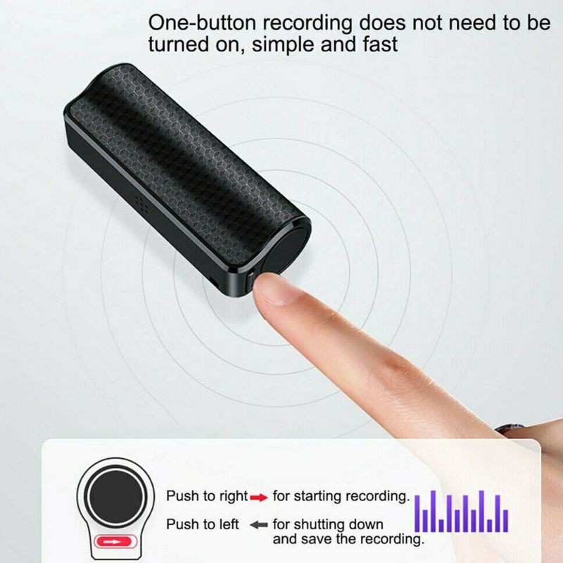 MP3 Spy Magnetic Recording Device Voice Activated Mini Audio Recorder Q70 4~32GB