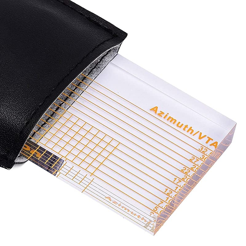 Azimuth Ruler LP Vinyl Record Player Tonearm Cartridge Elevation Alignment Ruler Headshell Block