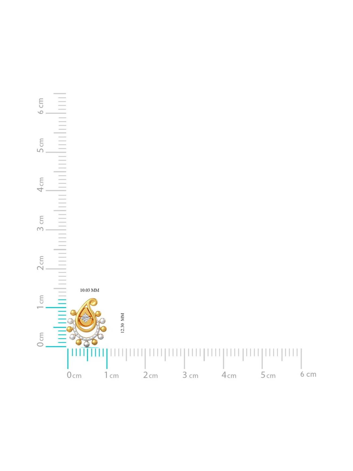 P.C. Chandra Jewellers 18 kt Gold & Diamond Earrings