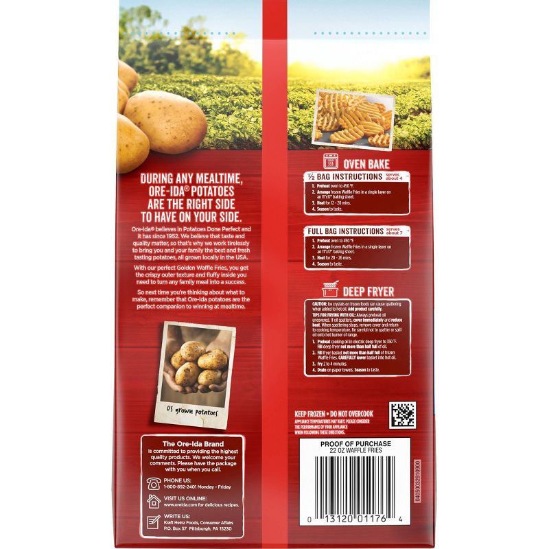 Ore-Ida Frozen Golden Waffle Fries - 22oz