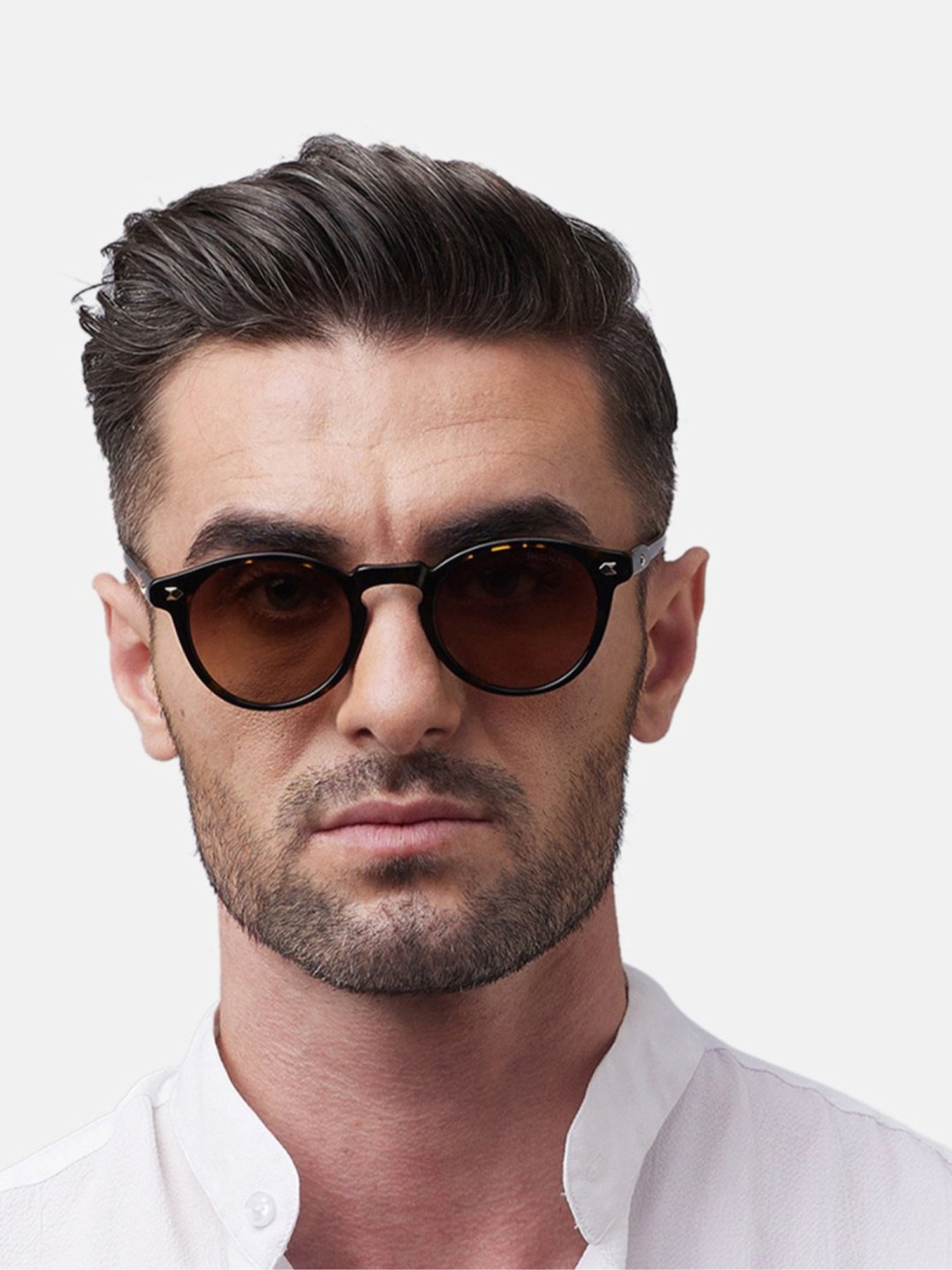 Shisen Fox Miyoko Dark Havana Rectangular Unisex UV Protection Sunglasses -49 mm