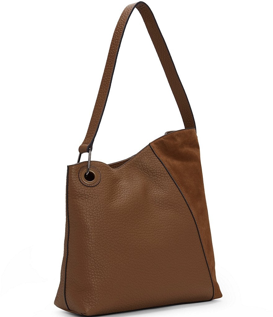 Vince Camuto Yulia Leather and Suede Hobo Bag