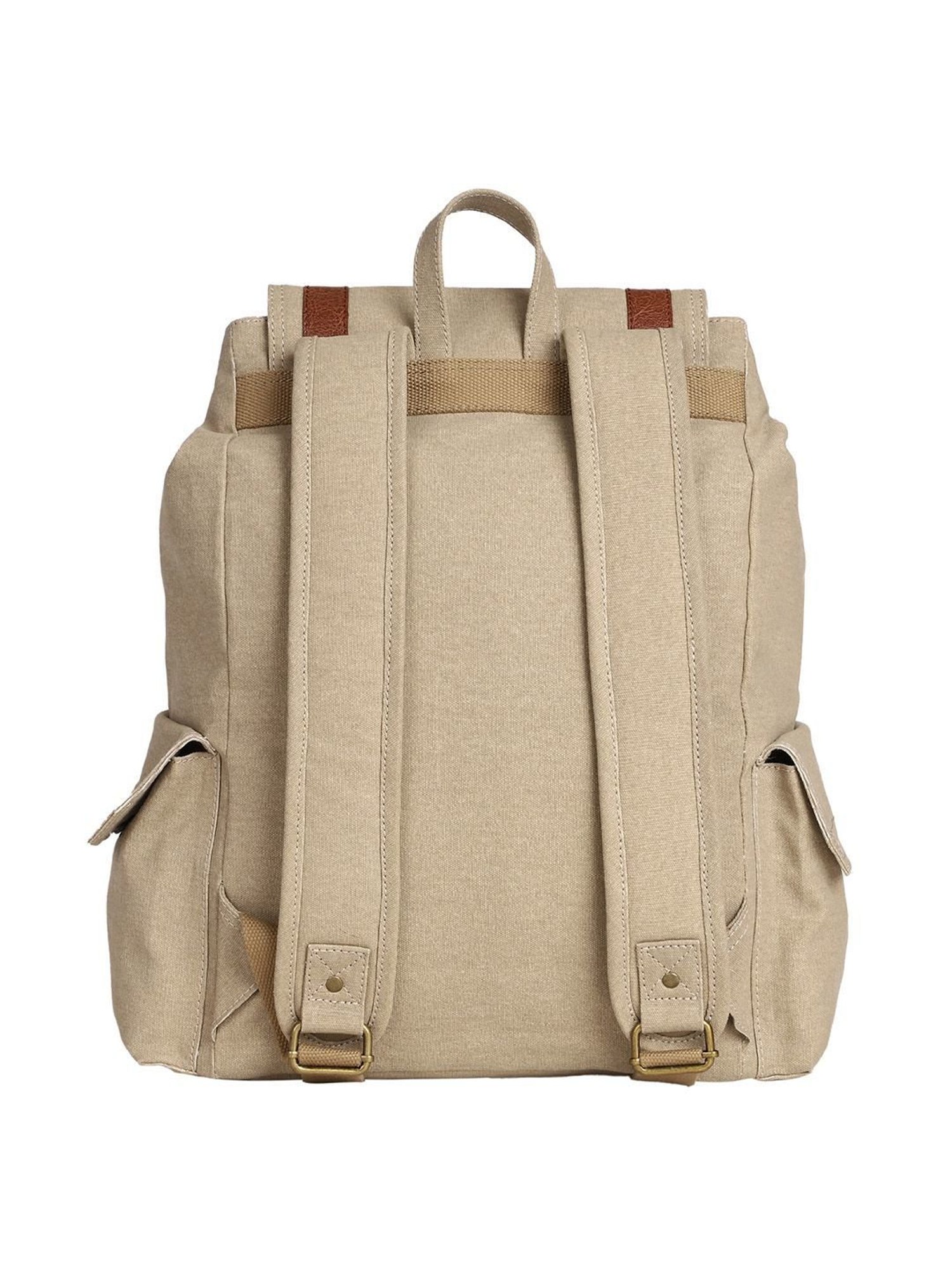 Mona B 18 Ltrs Beige Large Backpack