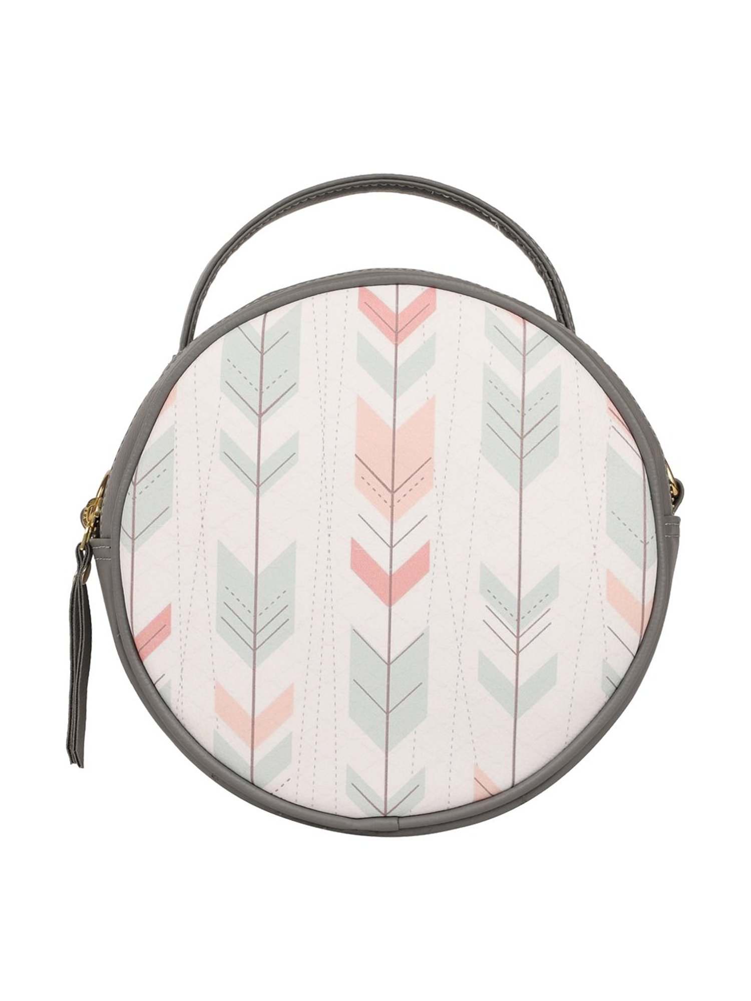 Bagsy Malone Grey Printed Medium Handbag