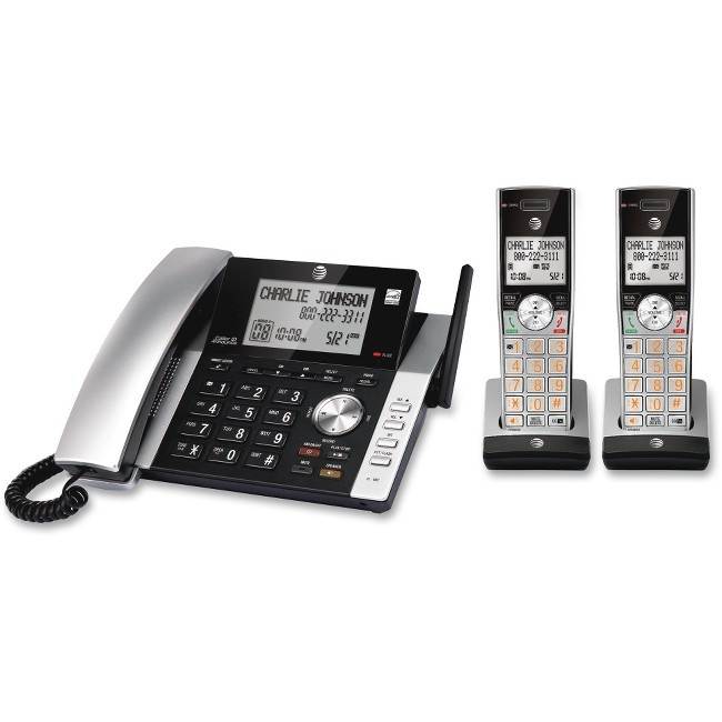 Att ATTCL84215 2 - Handset Corded & Cordless Answering System