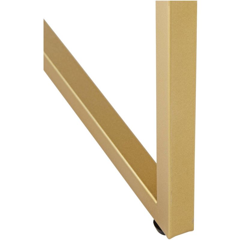 55 Downing Street Govea 14" Wide Gray Faux Shagreen and Gold 1-Drawer Side Table