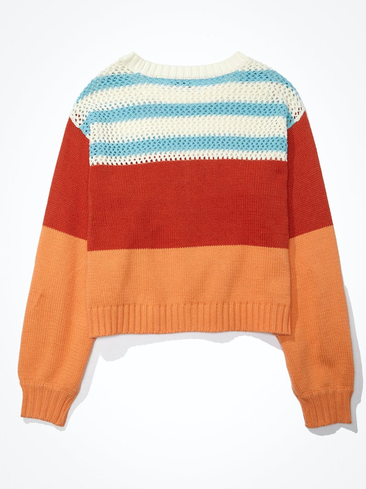 American Eagle Outfitters Multicolor Round Neck Sweater