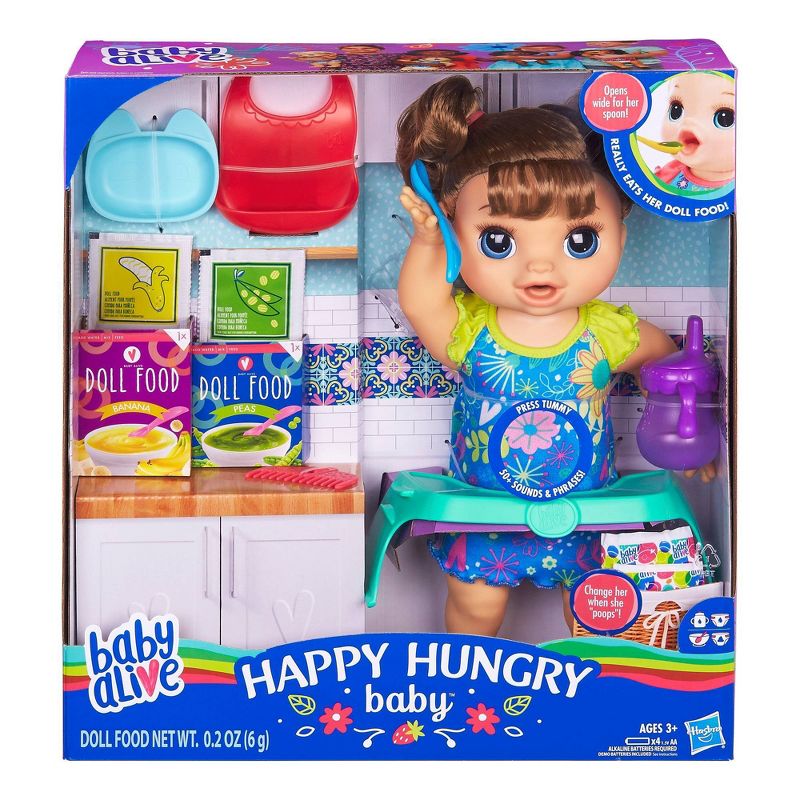 Baby Alive Happy Hungry Baby Doll - Green Dress