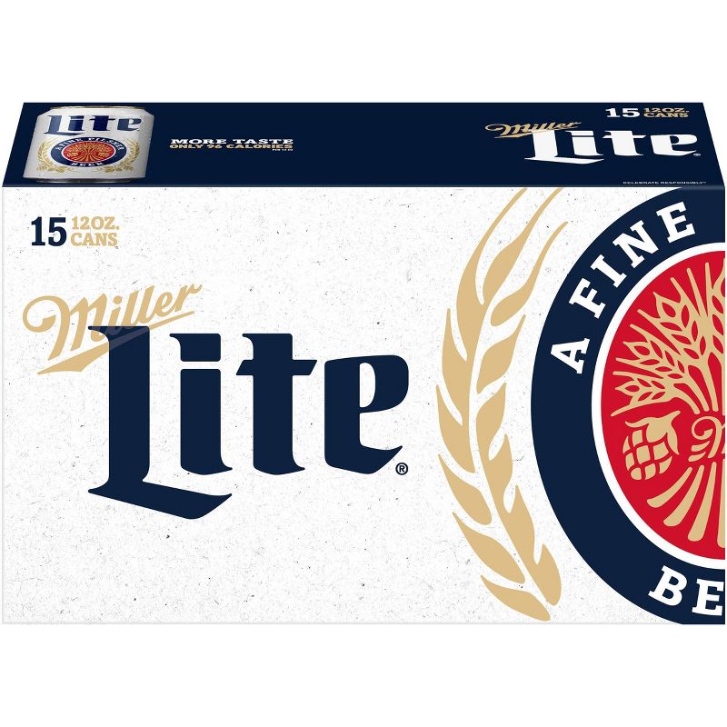 Miller Lite Beer - 15pk/12 fl oz Cans