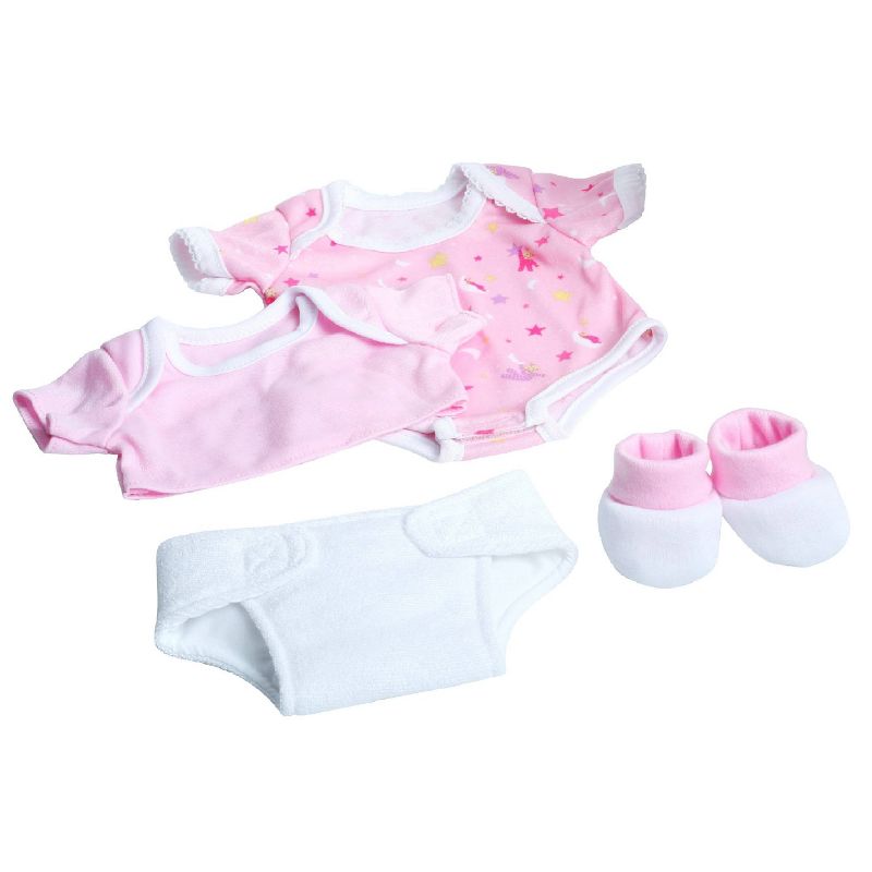 JC Toys La Newborn 14" Baby Doll 8pc - Pink