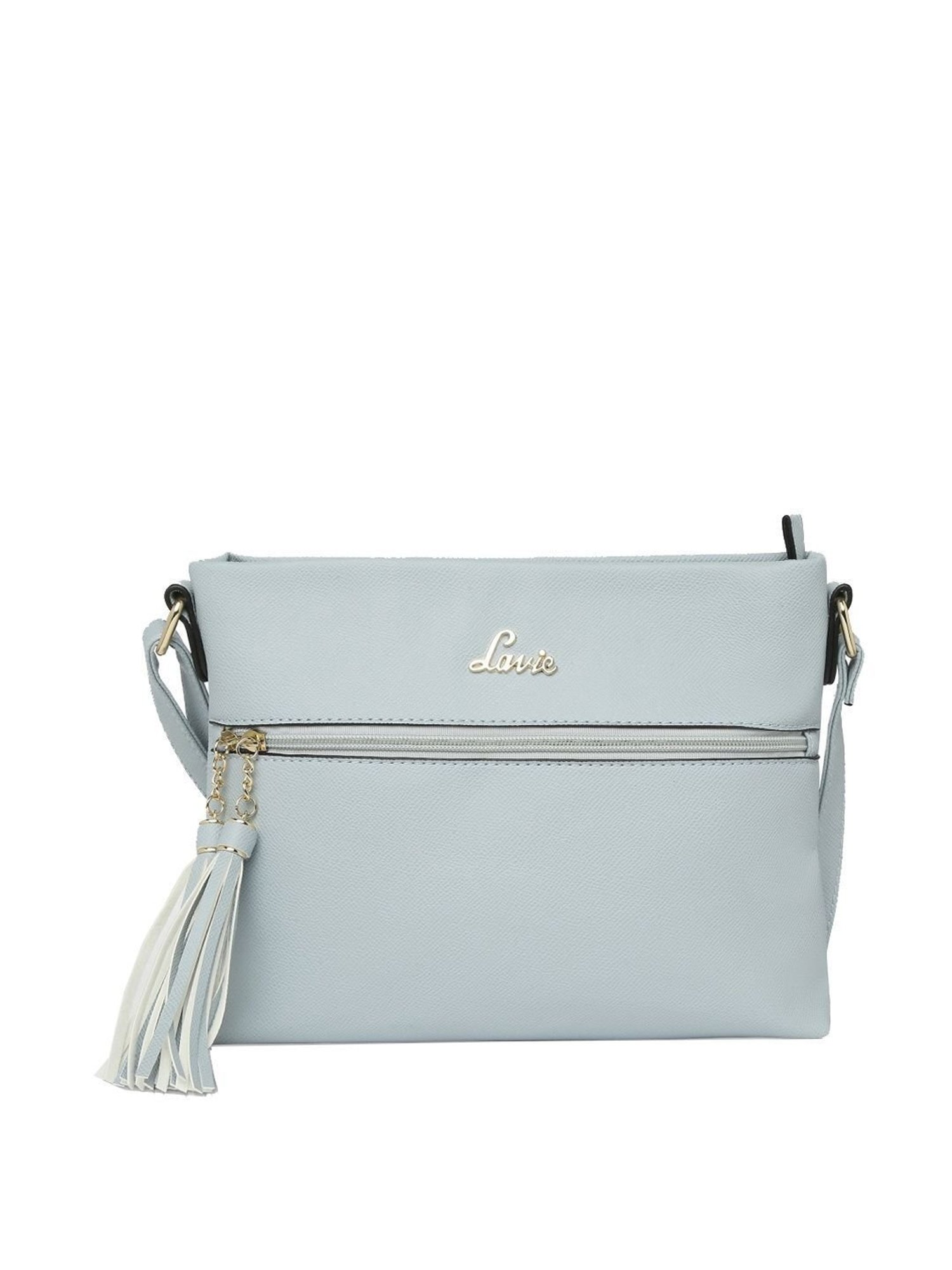 Lavie Tasco Powder Blue Solid Medium Sling Handbag