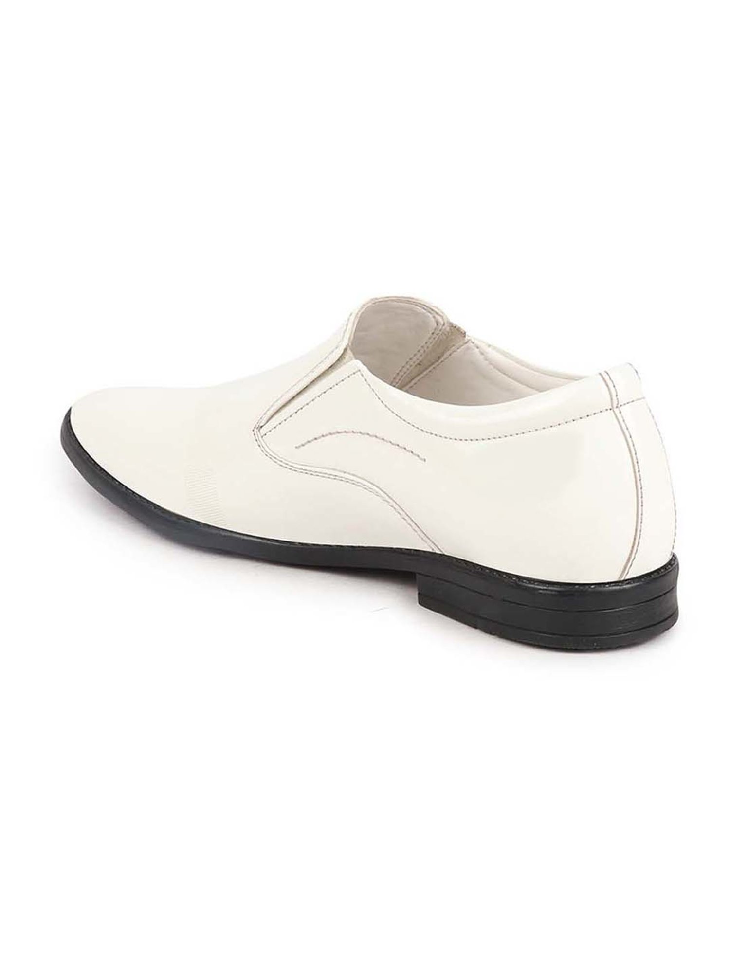 Fausto Men's White Formal Loafers