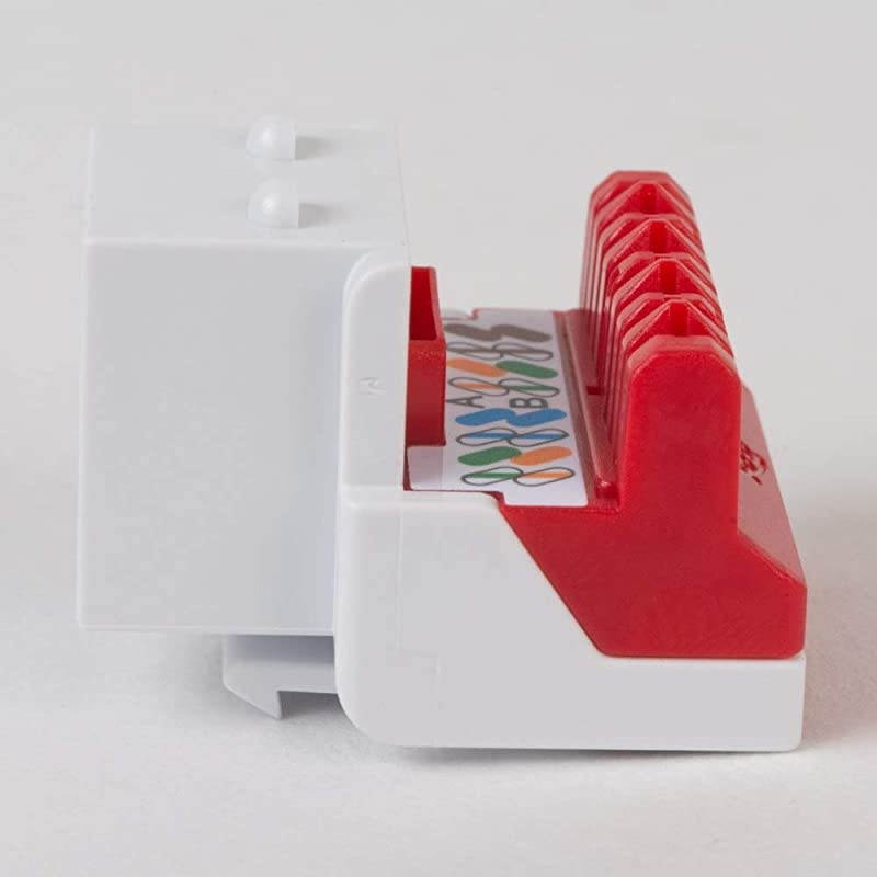 CAT6 RJ45 Keystone Jack for EZ Style White