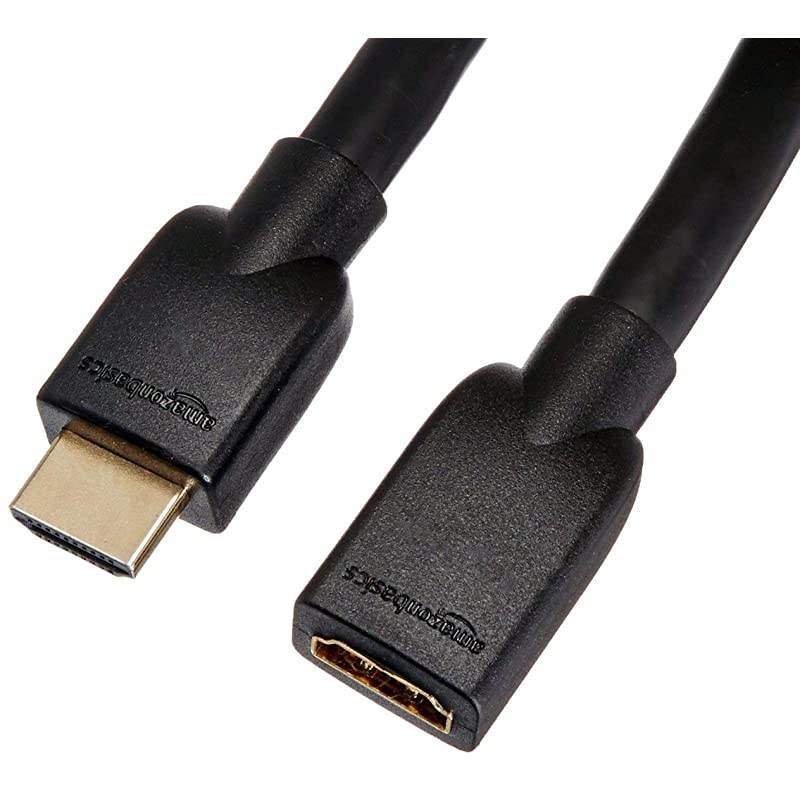 Basics High-Speed Male to Female HDMI Extension Cable - 15 Feet