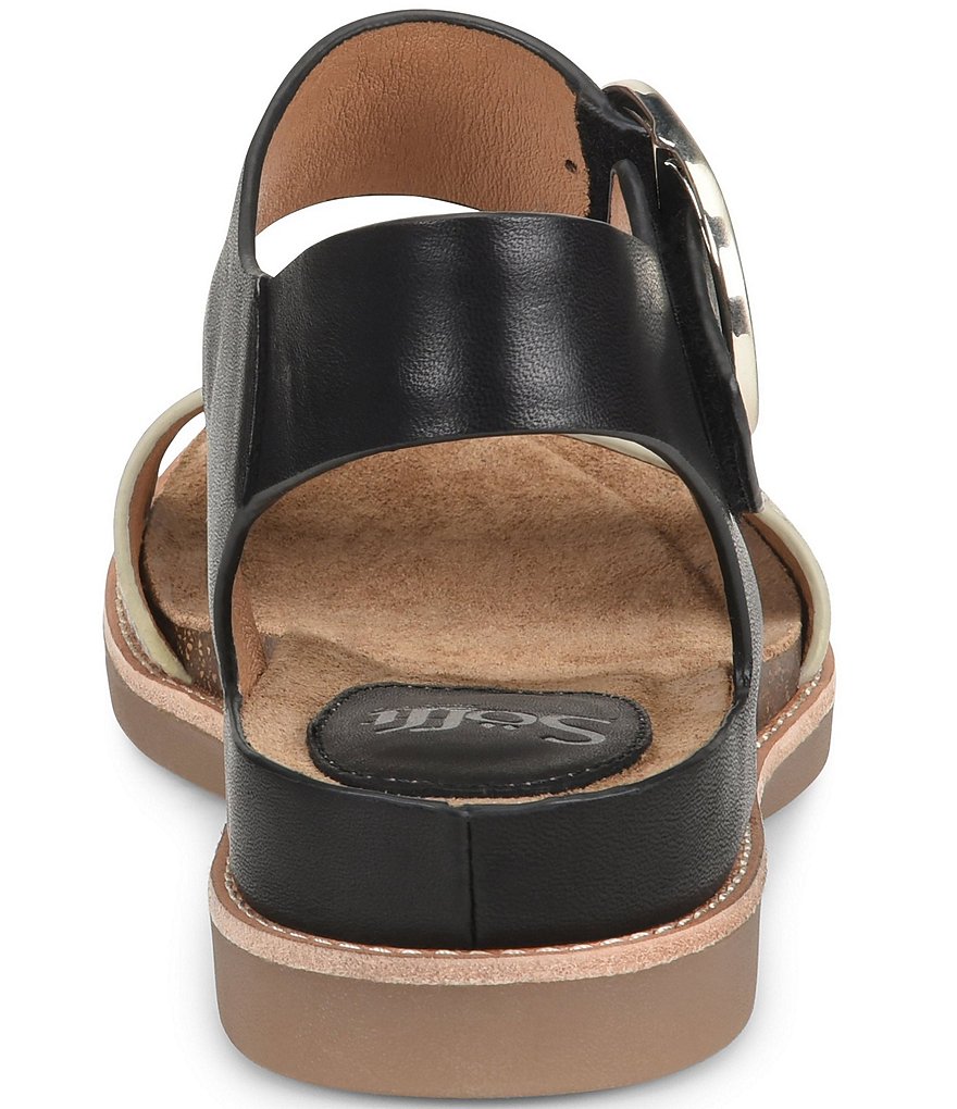 Sofft Bali Leather Snake Print Sandals