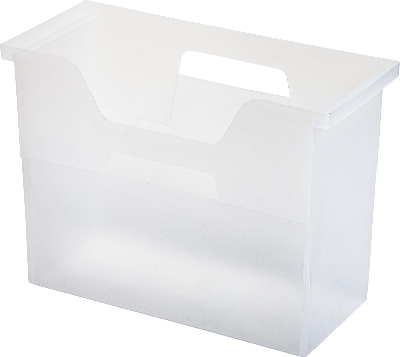 IRIS Desktop File Box, 6 Pack, Medium, Clear