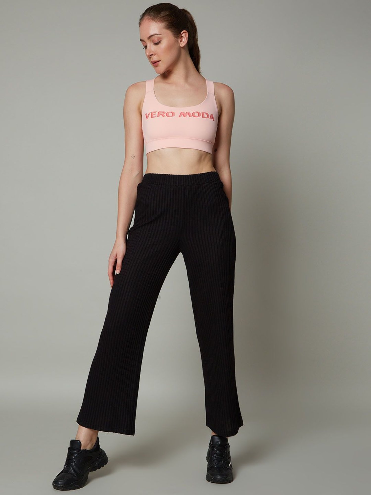 Clovia Teal Non Wired Padded Sports Bra