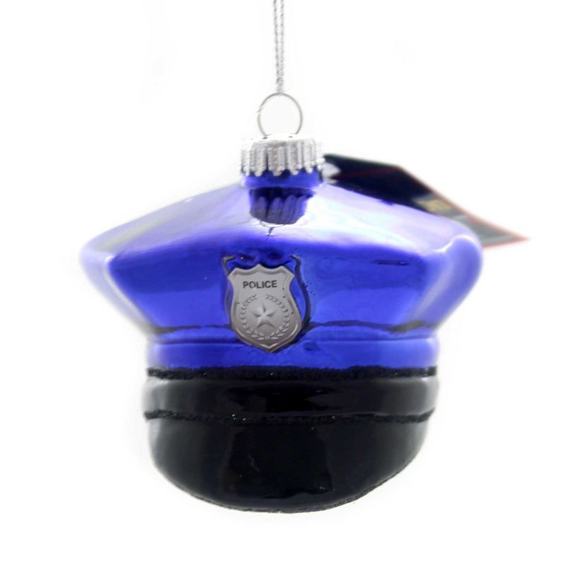 Holiday Ornaments 2.5" Police Officer Hat Law Enforcement  -  Tree Ornaments