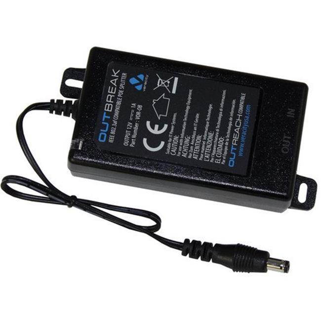OUTBREAK POE SPLITTER NETWORK PASS THROUGH AND 12V