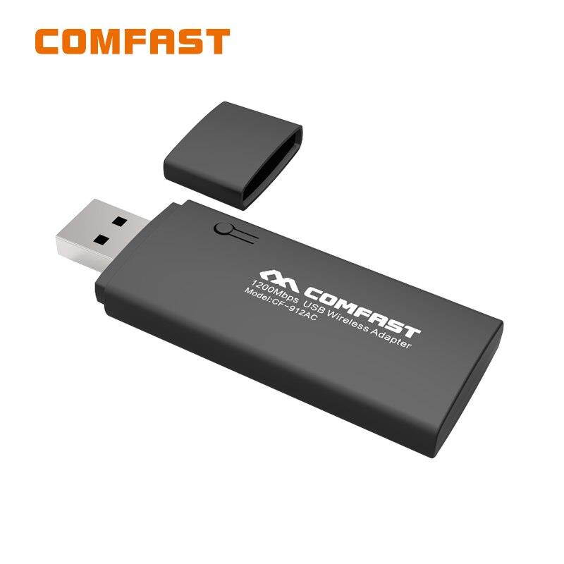 Comfast CF-912AC 1200Mbps USB Wifi Dual Band 802.11ac/a/b/g/n Wireless N 11AC 2.4G/5.8G WiFi Adapter RTL8812L Network Card