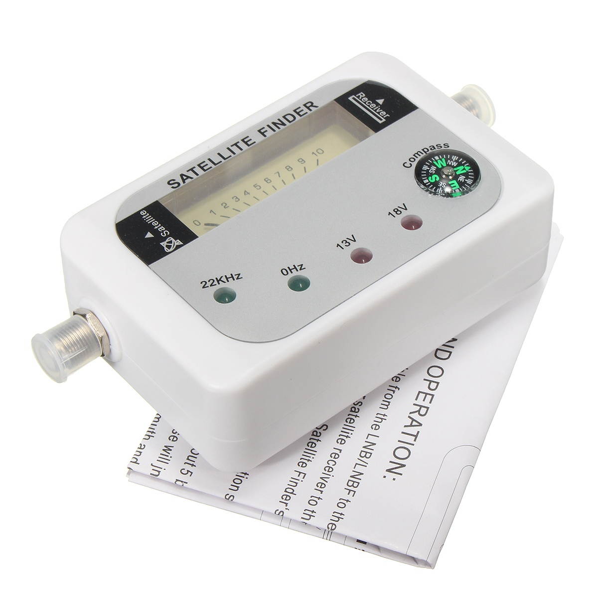 SF-9508 Digital Satellite Finder Signal Meter Sat Dish Finder DVB-T with Compass