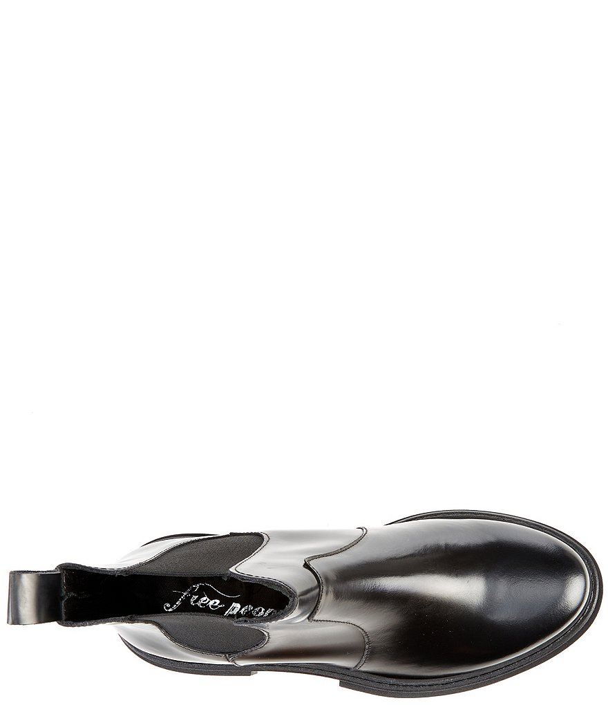 Free People Lola Leather Lug Sole Chelsea Booties