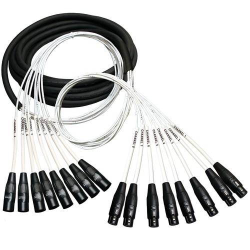 RapcoHorizon 8 channel XLR female to XLR male snake (10 ft.)