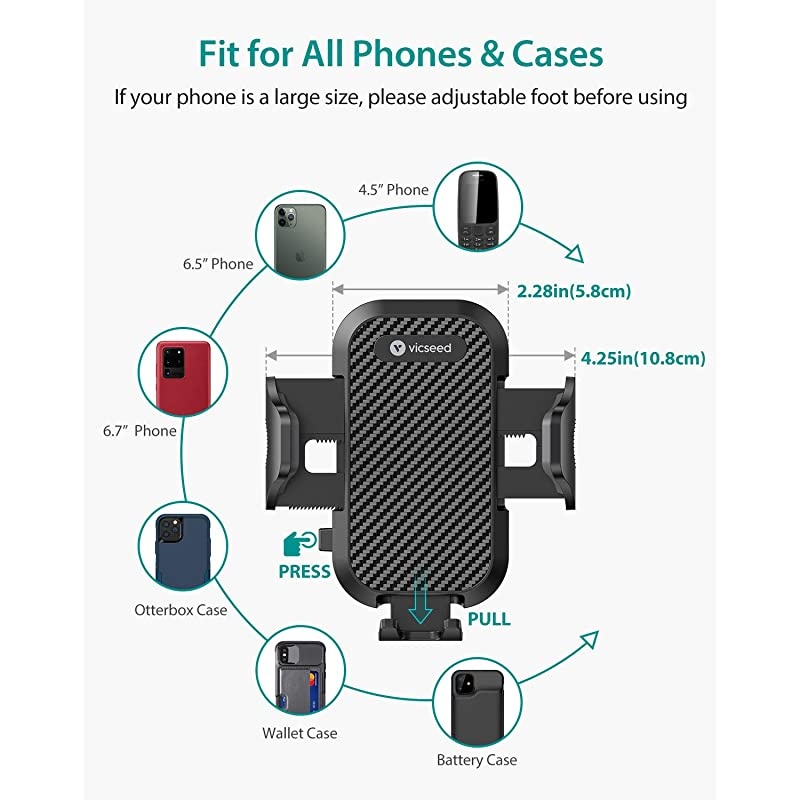 2021 Upgrade Ultra Stable Car Phone Mount Easy Clamp Universal Cell Phone Holder for Car Air Vent Car Phone Holder Mount Fit for iPhone 12 11 Pro Max Mini SE XS XR Galaxy S21 Note 20 10 etc