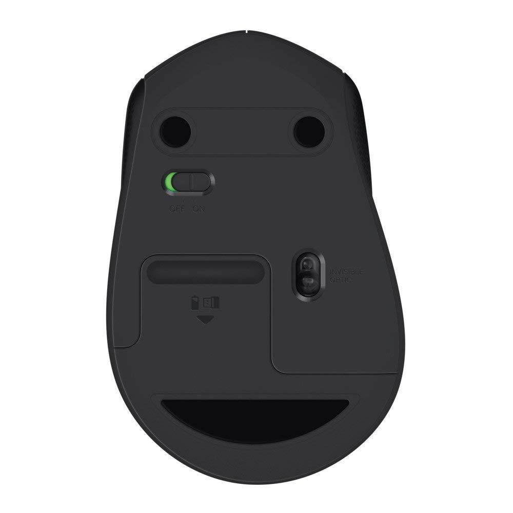 Logitech M330 Silent Plus Wireless Large Mouse &ndash; Black