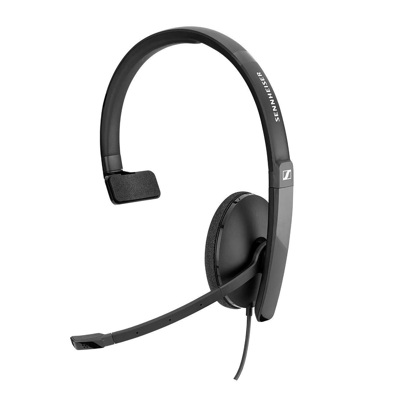 Sennheiser SC 130 USB (508314) - Single-Sided (Monaural) Headset for Business Professionals | with HD Stereo Sound, Noise Canceling Microphone, & USB Connector (Black)