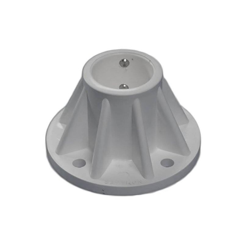Saftron 3 Inch Surface Mount for 1.9 Inch OD Swimming Pool Ladder or Rail, White